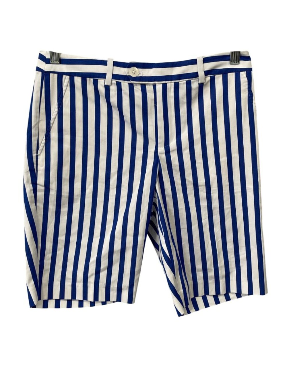 Ralph Lauren Polo Striped Golf Shorts Size 2 Blue White Preppy Nautical NEW